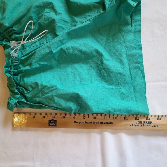 BCBGeneration Paper Bag Shorts Drawstring Teal Womens M Comfort Beachy Gorpcore - Picture 9 of 9